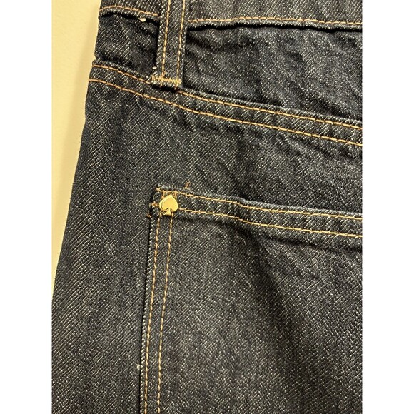 Kate Spade New York Size 6 Wide Cuff Jeans by Target dark Wash wide leg - Picture 4 of 12